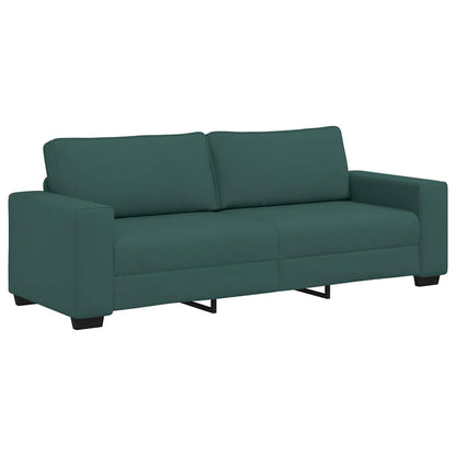 vidaXL 2-teiliges Sofa-Set mit Kissen, dunkelgrüner Stoff