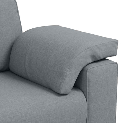 vidaXL Sofa 2 pcs Hellgrau 219 x 80 x 82 cm Stoff