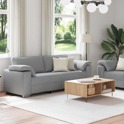 vidaXL Sofa 2 pcs Hellgrau 219 x 80 x 82 cm Stoff
