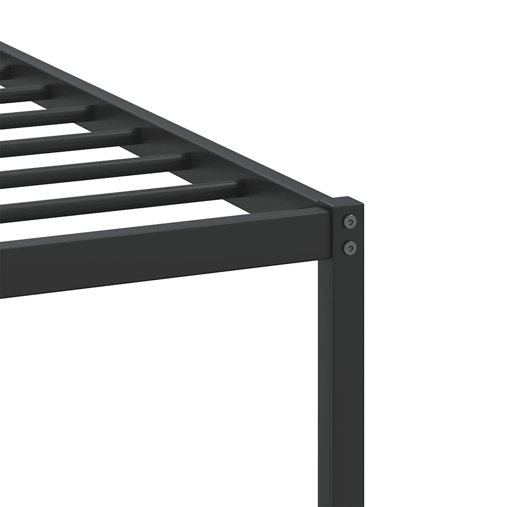 vidaXL Bettgestell ohne Matratze Räuchereiche 90x200 cm Holzwerkstoff
