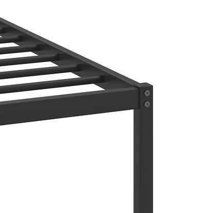 vidaXL Bettgestell ohne Matratze Räuchereiche 90x200 cm Holzwerkstoff