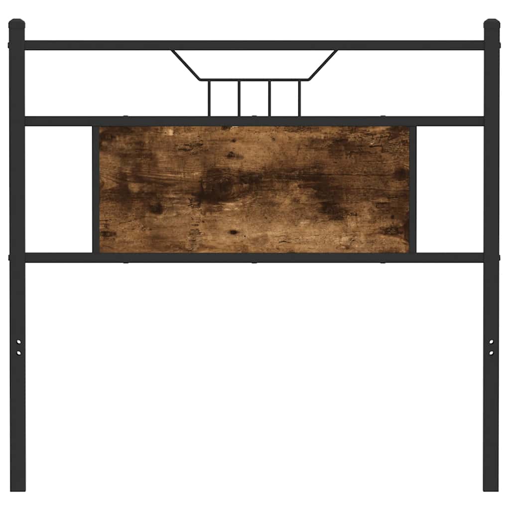 vidaXL Ersatz-Kopfteil Räuchereiche 75 cm Holzwerkstoff und Stahl