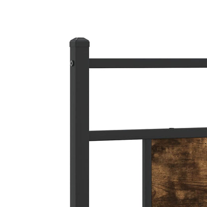 vidaXL Ersatz-Kopfteil Räuchereiche 75 cm Holzwerkstoff und Stahl