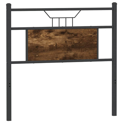 vidaXL Ersatz-Kopfteil Räuchereiche 90 cm Holzwerkstoff und Stahl
