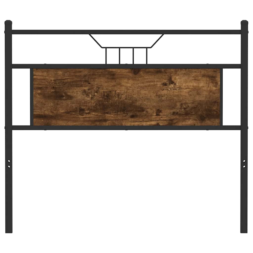 vidaXL Ersatz-Kopfteil Räuchereiche 107 cm Holzwerkstoff und Stahl