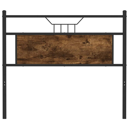 vidaXL Ersatz-Kopfteil Räuchereiche 107 cm Holzwerkstoff und Stahl