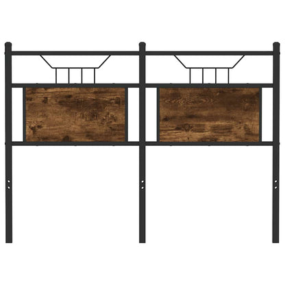 vidaXL Ersatz-Kopfteil Räuchereiche 120 cm Holzwerkstoff und Stahl