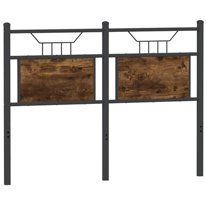 vidaXL Ersatz-Kopfteil Räuchereiche 120 cm Holzwerkstoff und Stahl