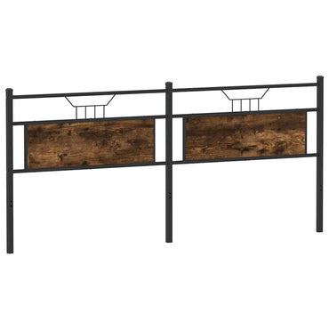 vidaXL Ersatz-Kopfteil Räuchereiche 193 cm Holzwerkstoff und Stahl