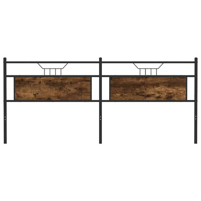 vidaXL Ersatz-Kopfteil Räuchereiche 193 cm Holzwerkstoff und Stahl