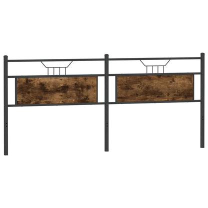 Ersatz-Kopfteil Räuchereiche 193 cm Holzwerkstoff und Stahl