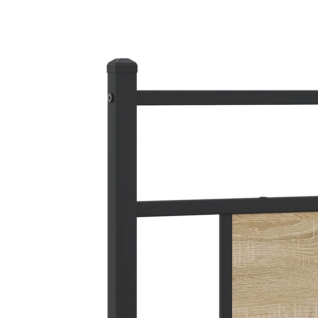 vidaXL Ersatz-Kopfteil Sonoma-Eiche 75 cm Holzwerkstoff und Stahl