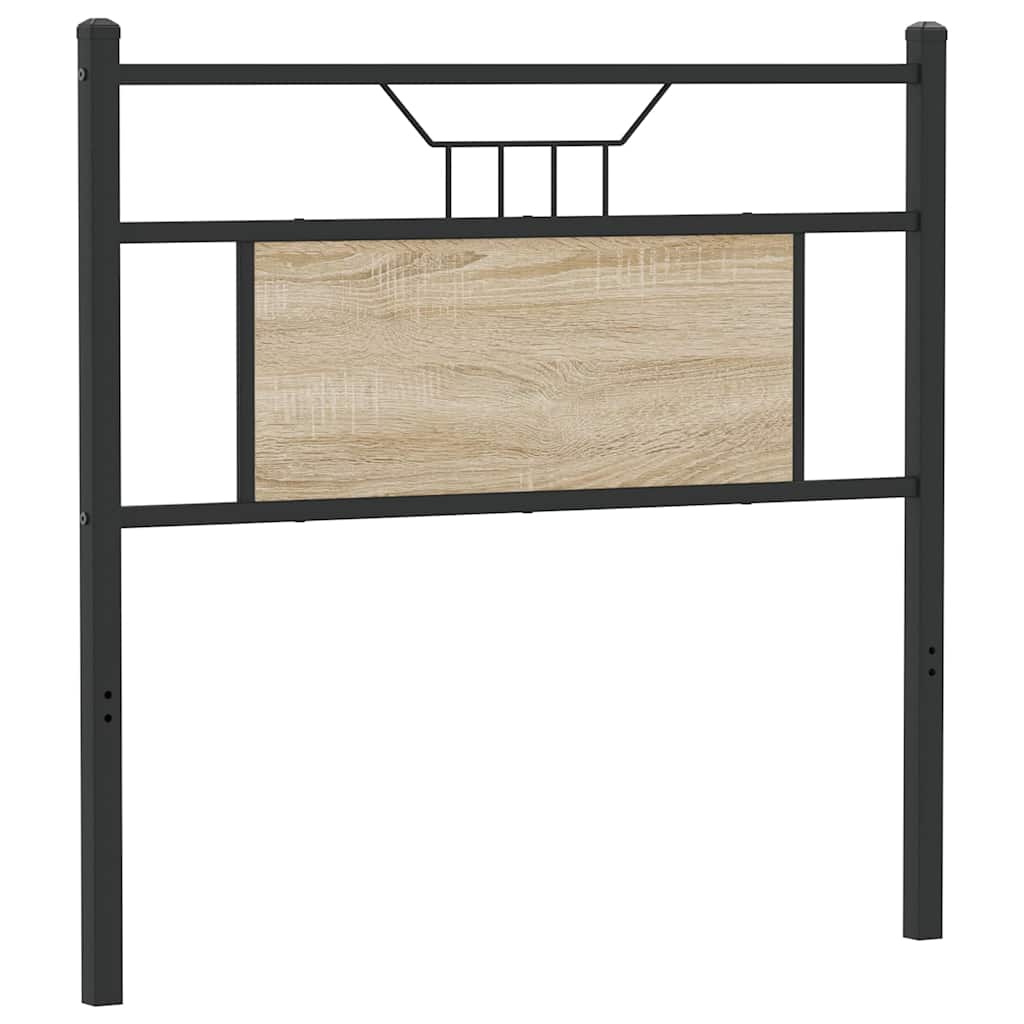 vidaXL Ersatz-Kopfteil Sonoma-Eiche 80 cm Holzwerkstoff und Stahl