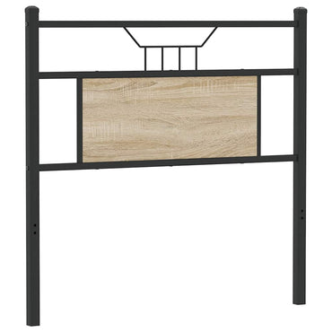 vidaXL Ersatz-Kopfteil Sonoma-Eiche 80 cm Holzwerkstoff und Stahl