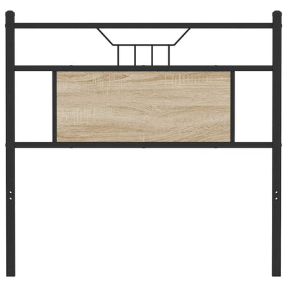 vidaXL Ersatz-Kopfteil Sonoma-Eiche 80 cm Holzwerkstoff und Stahl
