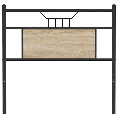 vidaXL Kopfteil Sonoma-Eiche 90 cm Holzwerkstoff und Stahl