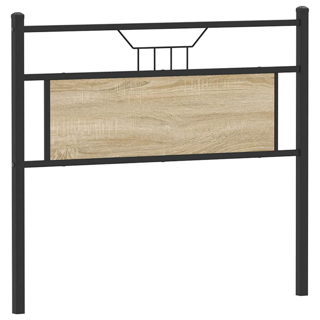 vidaXL Ersatz-Kopfteil Sonoma-Eiche 107 cm Holzwerkstoff und Stahl