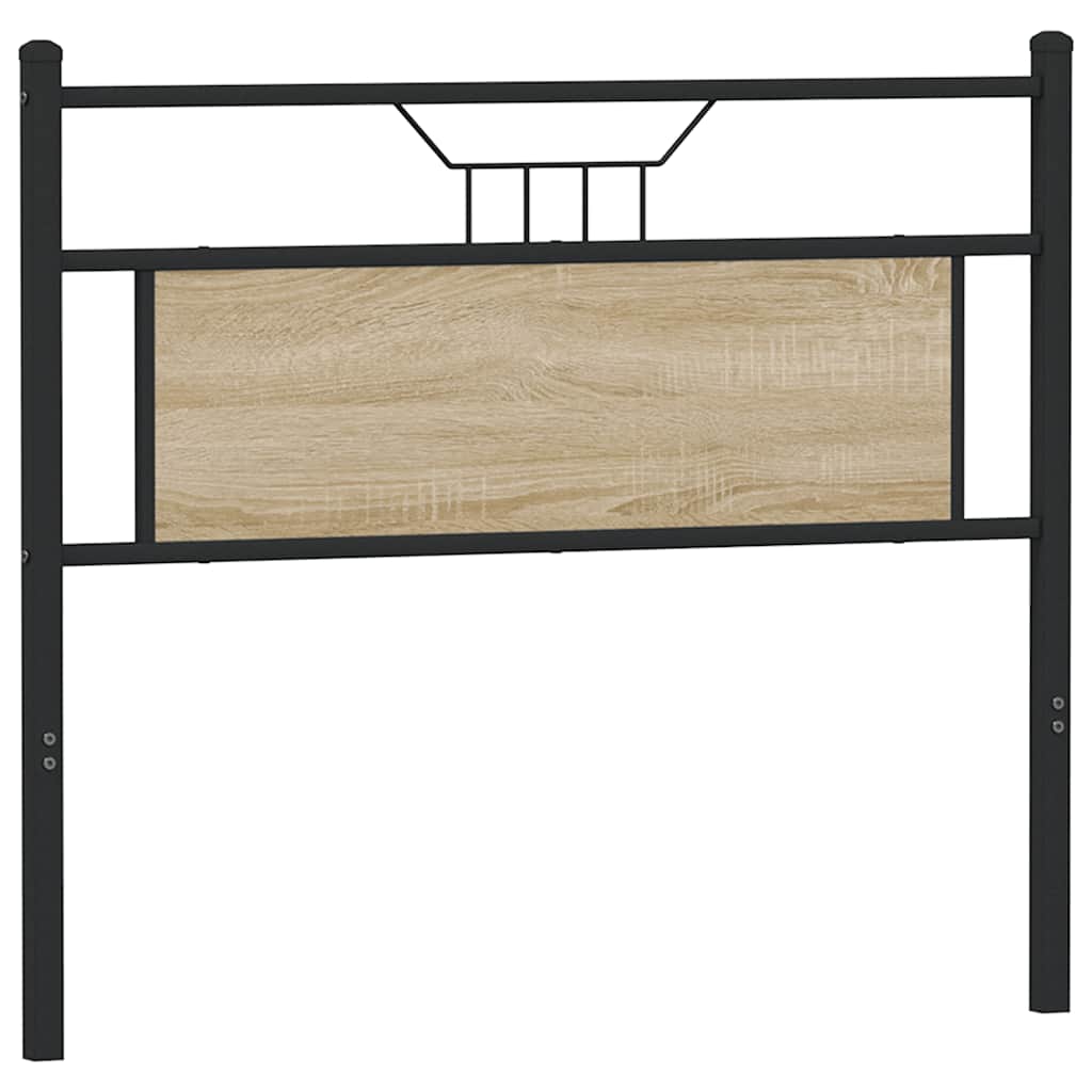 vidaXL Ersatz-Kopfteil Sonoma-Eiche 107 cm Holzwerkstoff und Stahl