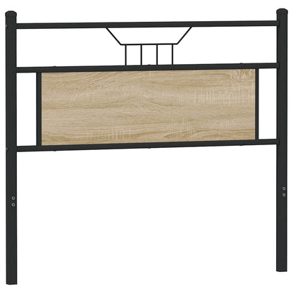 vidaXL Ersatz-Kopfteil Sonoma-Eiche 107 cm Holzwerkstoff und Stahl