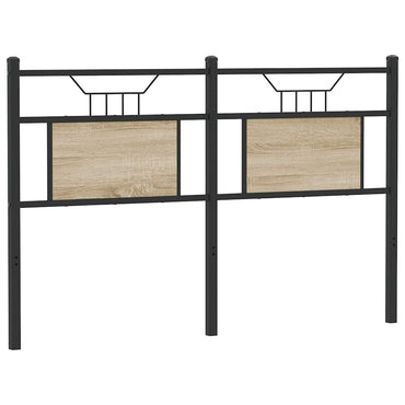 vidaXL Kopfteil Sonoma-Eiche 137 cm Holzwerkstoff und Stahl