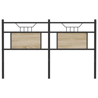 vidaXL Kopfteil Sonoma-Eiche 137 cm Holzwerkstoff und Stahl