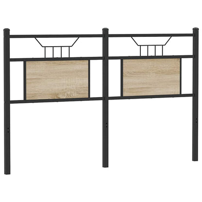 vidaXL Kopfteil Sonoma-Eiche 140 cm Holzwerkstoff und Stahl