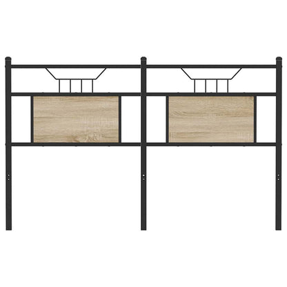 vidaXL Kopfteil Sonoma-Eiche 140 cm Holzwerkstoff und Stahl
