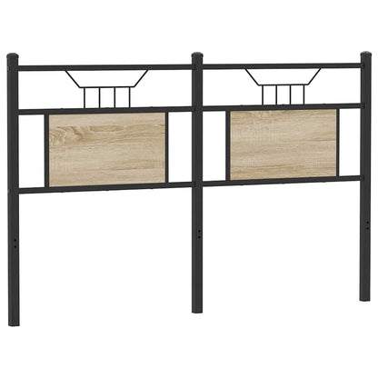 vidaXL Kopfteil Sonoma-Eiche 150 cm Holzwerkstoff und Stahl