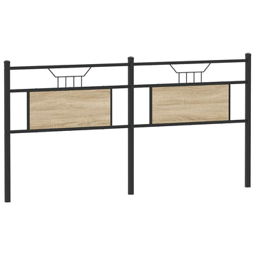 vidaXL Kopfteil Sonoma-Eiche 160 cm Holzwerkstoff und Stahl