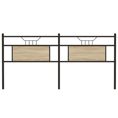 vidaXL Kopfteil Sonoma-Eiche 160 cm Holzwerkstoff und Stahl