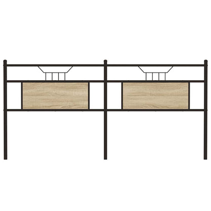 vidaXL Kopfteil Sonoma-Eiche 180 cm Holzwerkstoff und Stahl