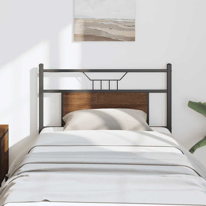 vidaXL Ersatz-Kopfteil Braun Eichen-Optik 75 cm Holzwerkstoff und Stahl