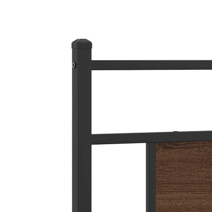 vidaXL Ersatz-Kopfteil Braun Eichen-Optik 75 cm Holzwerkstoff und Stahl