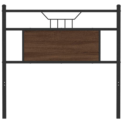 vidaXL Ersatz-Kopfteil Braun Eichen-Optik 80 cm Holzwerkstoff und Stahl
