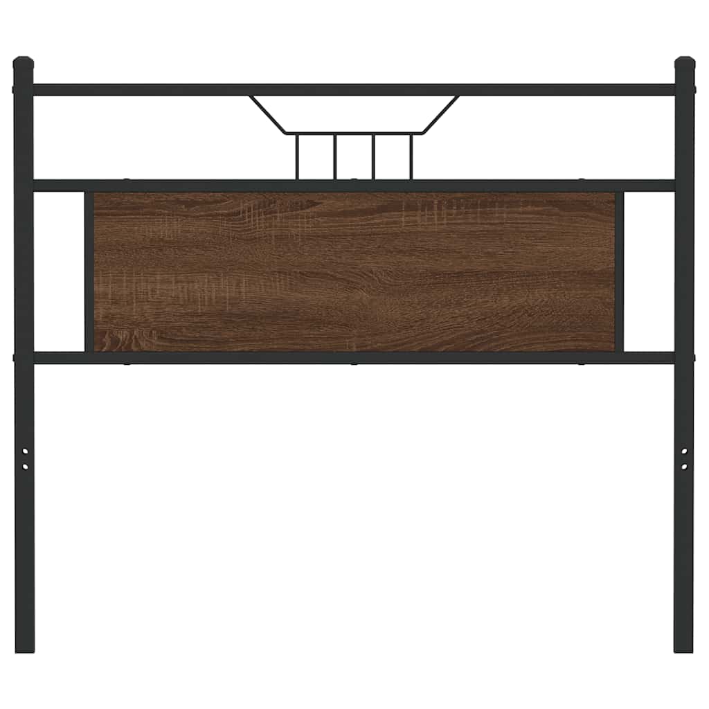 vidaXL Ersatz-Kopfteil Braun Eichen-Optik 100 cm Holzwerkstoff und Stahl