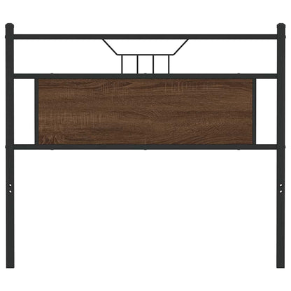 vidaXL Ersatz-Kopfteil Braun Eichen-Optik 100 cm Holzwerkstoff und Stahl