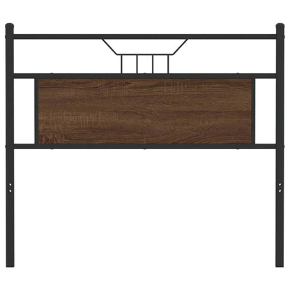 vidaXL Ersatz-Kopfteil Braun Eichen-Optik 107 cm Holzwerkstoff und Stahl