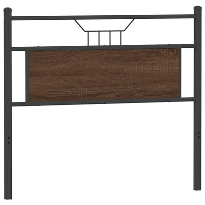 vidaXL Ersatz-Kopfteil Braun Eichen-Optik 107 cm Holzwerkstoff und Stahl