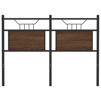 vidaXL Ersatz-Kopfteil Braun Eichen-Optik 120 cm Holzwerkstoff und Stahl