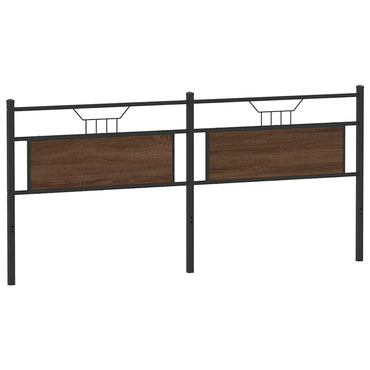 vidaXL Ersatz-Kopfteil Braun Eichen-Optik 193 cm Holzwerkstoff und Stahl