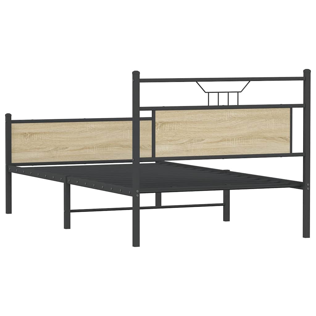 Bettgestell ohne Matratze Sonoma-Eiche 107x203 cm Holzwerkstoff