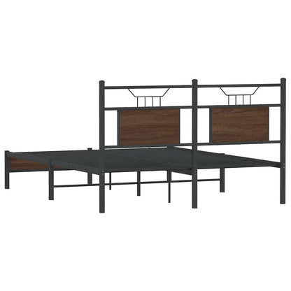 vidaXL Bettgestell ohne Matratze Braun Eiche 140x200 cm Holzwerkstoff