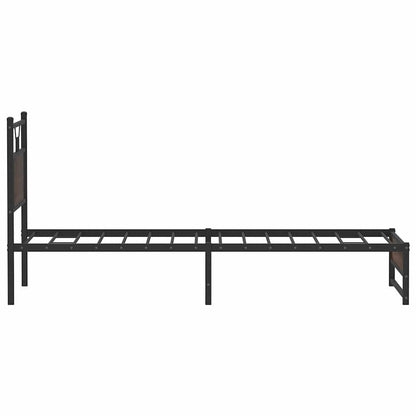 vidaXL Bettgestell ohne Matratze Braun Eiche 80x200 cm Holzwerkstoff