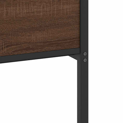 vidaXL Bettgestell ohne Matratze Braun Eiche 75x190 cm Holzwerkstoff