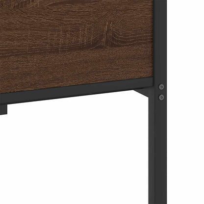 vidaXL Bettgestell ohne Matratze Braun Eichen-Optik 107x203 cm