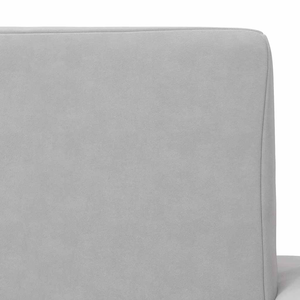 vidaXL Schlafsofa für Kinder Hellgrau Weicher Plüsch