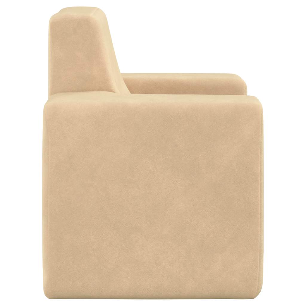 vidaXL Kindersofa Creme Weich Plüsch