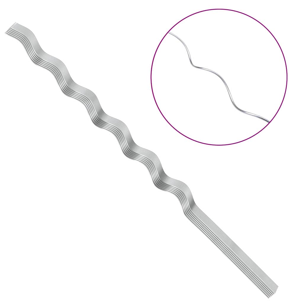 Pflanzenstütze 50 pcs Silber 110 x 0.6 x 0.6 cm Stahl