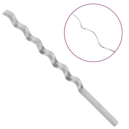 Pflanzenstütze 50 pcs Silber 110 x 0.6 x 0.6 cm Stahl