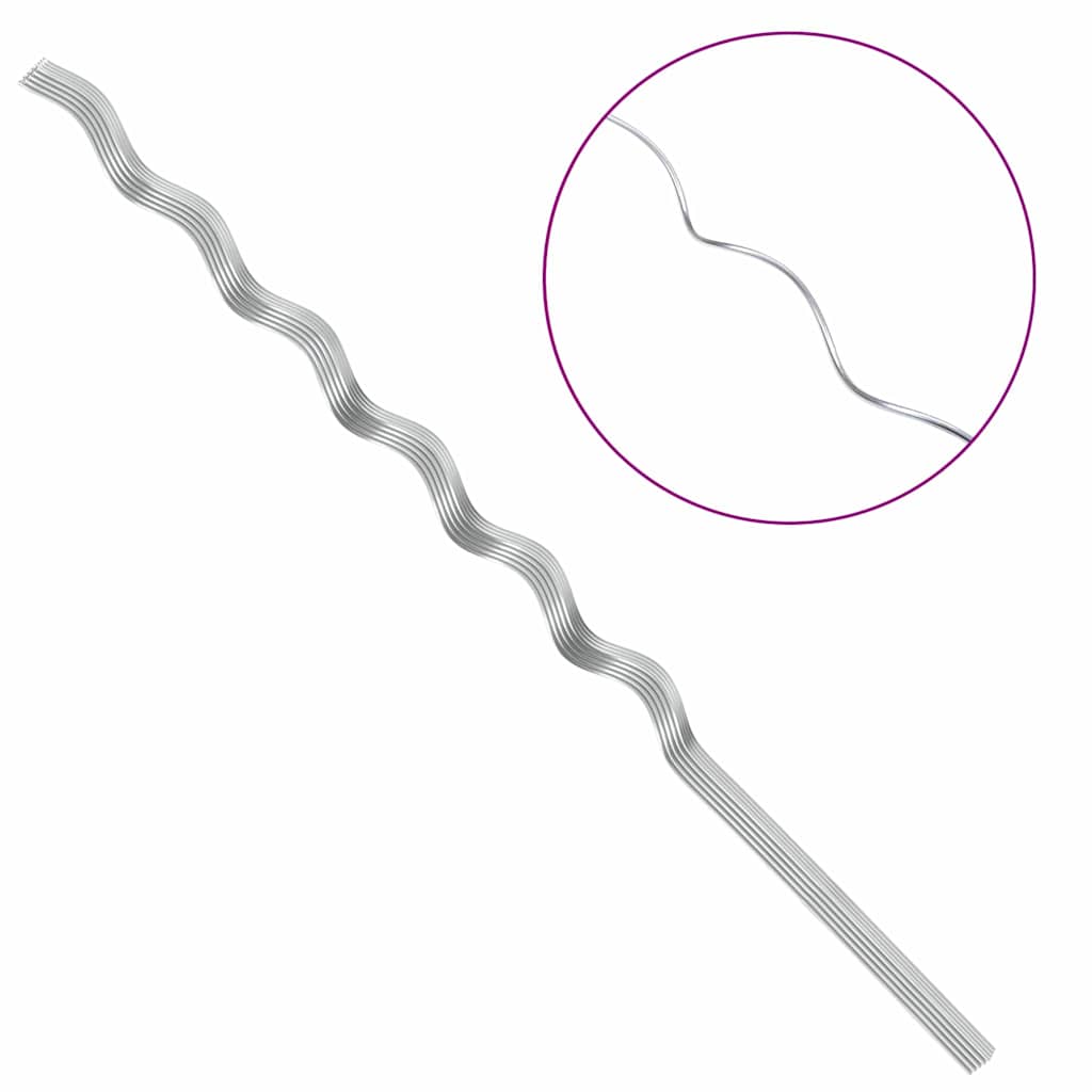 Pflanzenstütze 20 pcs Silber 110 x 0.6 x 0.6 cm Stahl